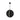 Contemporary Geometric Pendant Lighting | Bau 28" | Nightshade Black