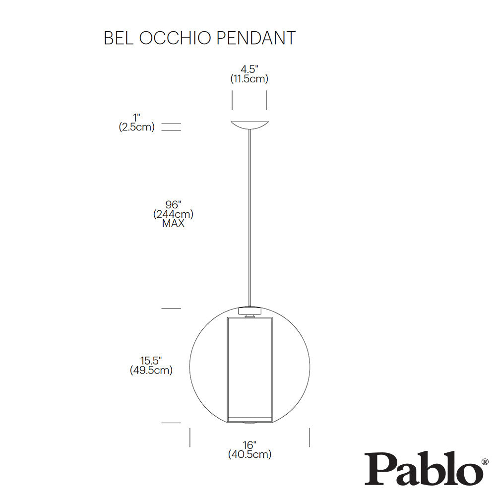 Pablo Designs Bel Occhio Pendant Light | Loftmodern 3