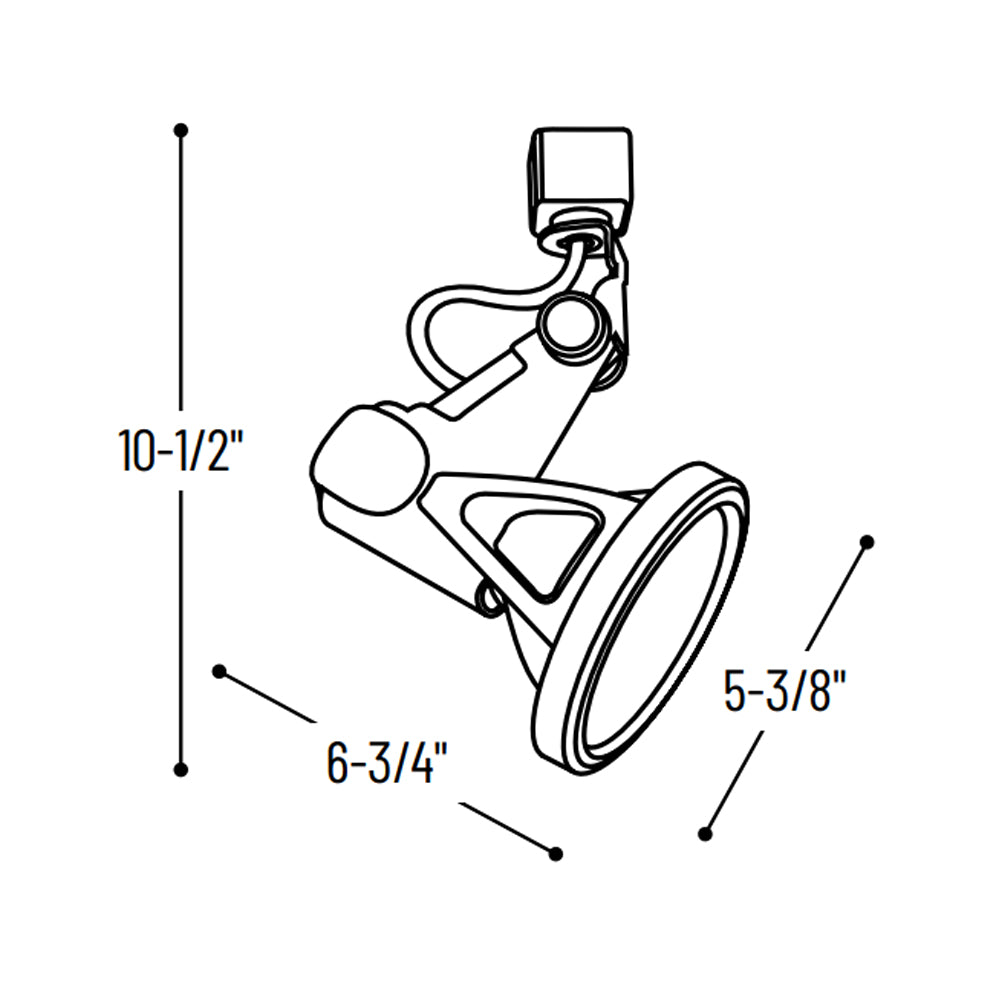 Nora Lighting Belgiumﾙ Die-Cast PAR38 Front Loading Gimbal