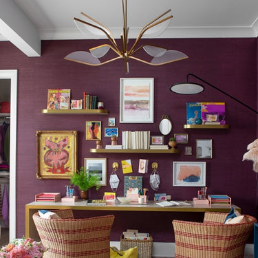 Modern Chandelier compatible for Sloped Ceilings: Belterra 48" Adaptable Design 