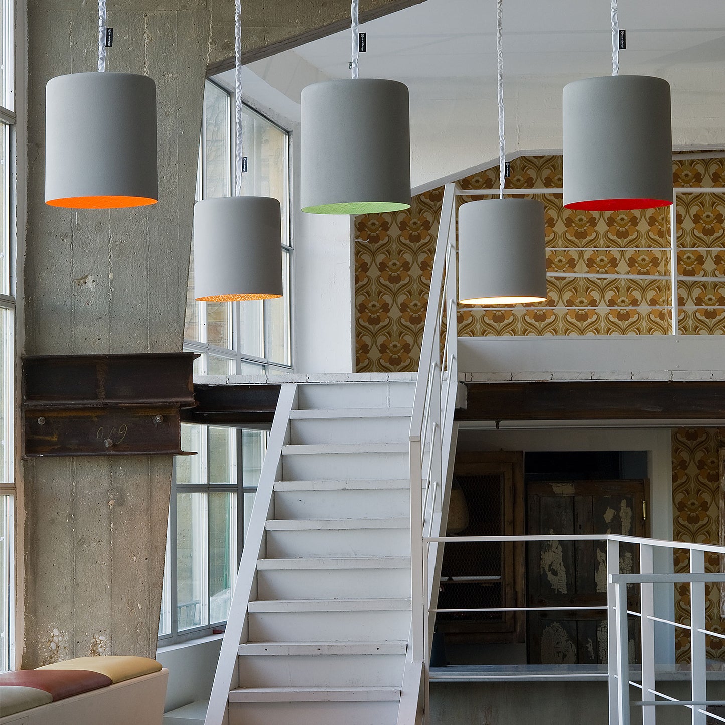 In-Es Art Design Bin Cemento Pendant Light
