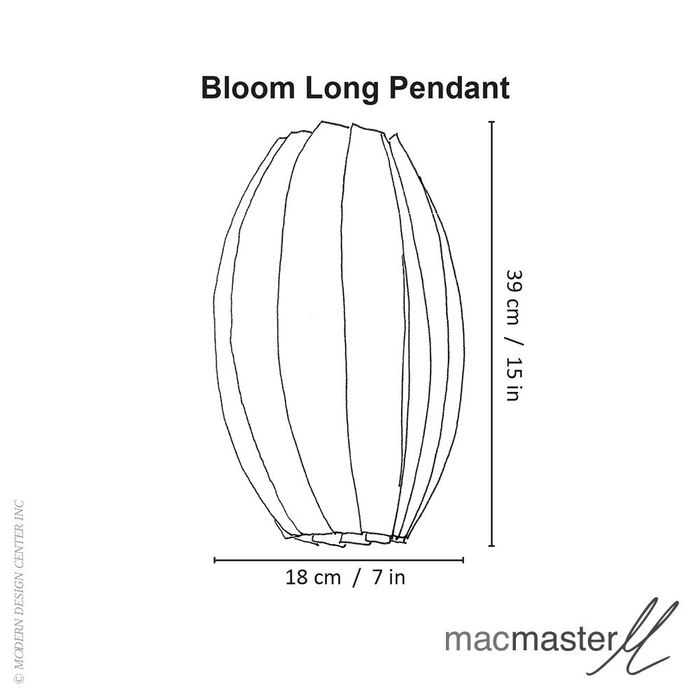MacMaster Design Bloom Pendant Light Long | MacMaster | LoftModern