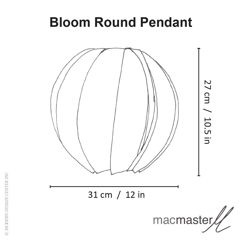 MacMaster Design Bloom Pendant Light Round | MacMaster | LoftModern