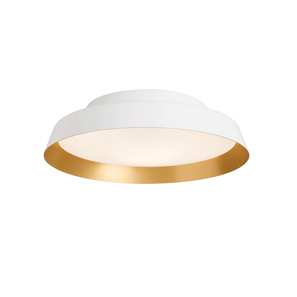 Boop Ceiling | White and Gold Flushmount