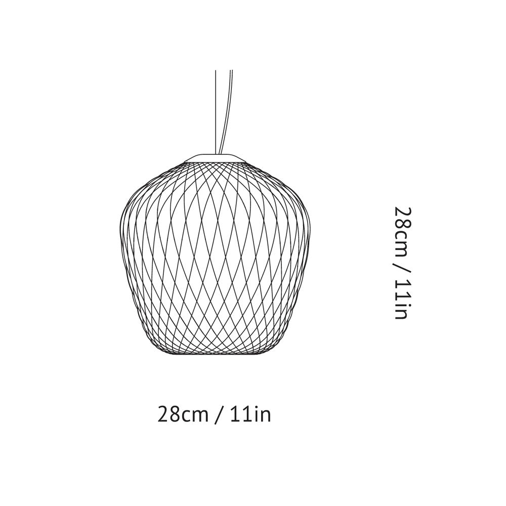 &Tradition Blown SW3 Pendant Light - Silver Lustre
