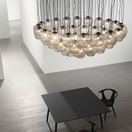 &Tradition Blown SW3 Pendant Light - Silver Lustre