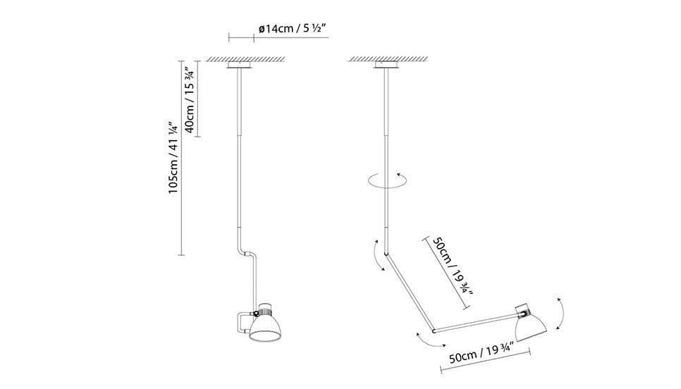 B.Lux Blux System Ceiling Lamp