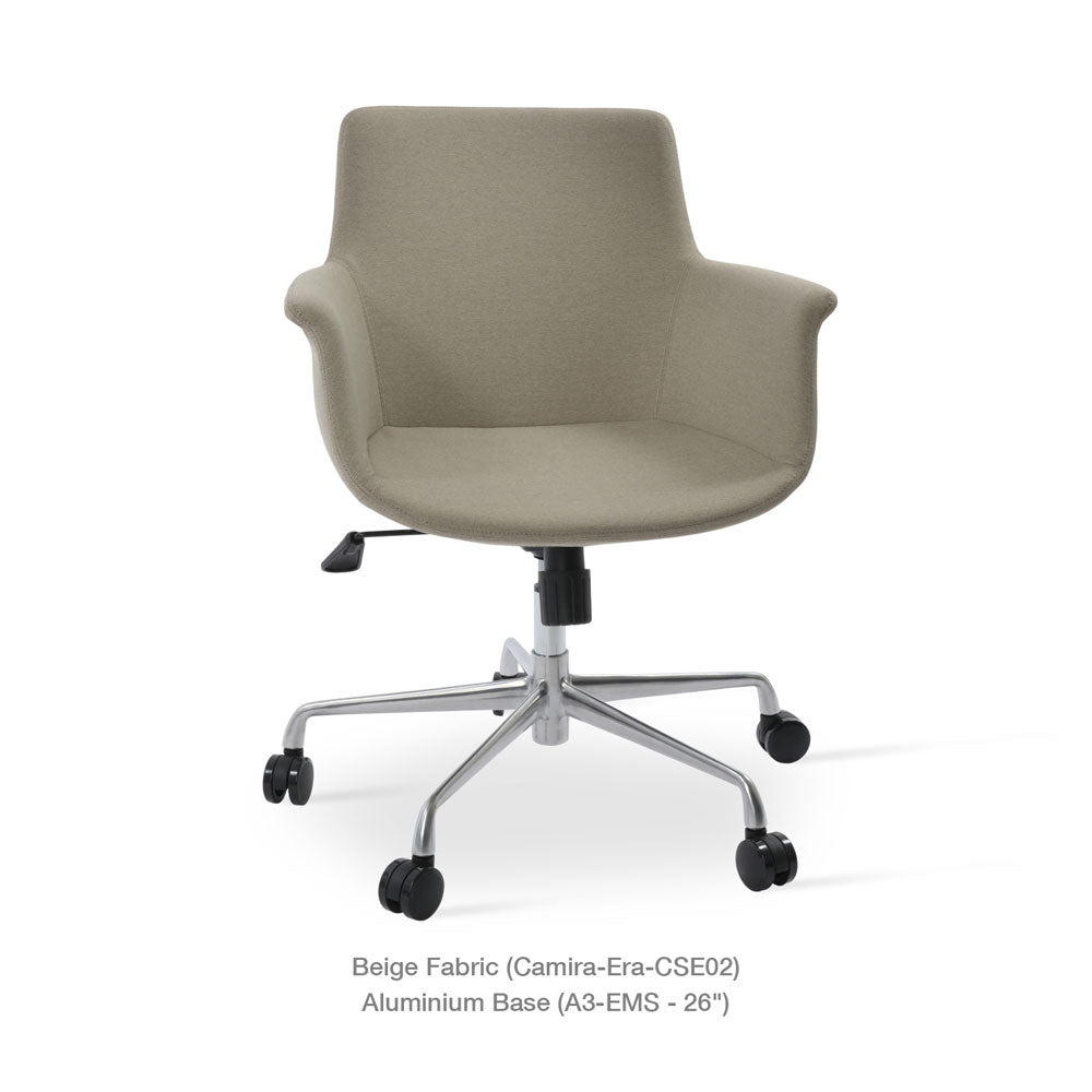 Bottega Arm Office Chair Fabric by SohoConcept