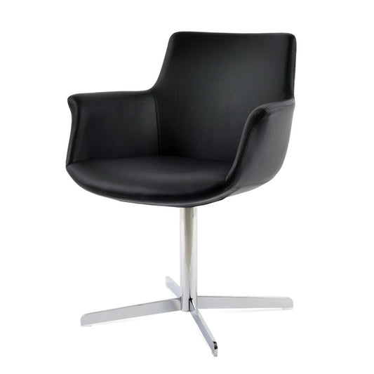 Bottega 4 Star Swivel Arm Chair Leather by SohoConcept