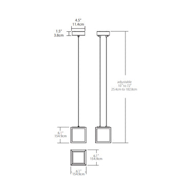 Boxer 6" LED Pendant Light – Ideal for Kitchens, Dining Rooms, and Commercial Spaces