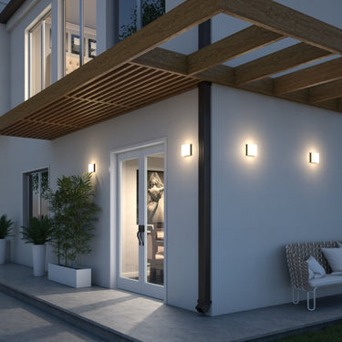 Boxie Small LED Outdoor Light - Contemporary Wall and Ceiling Fixture
