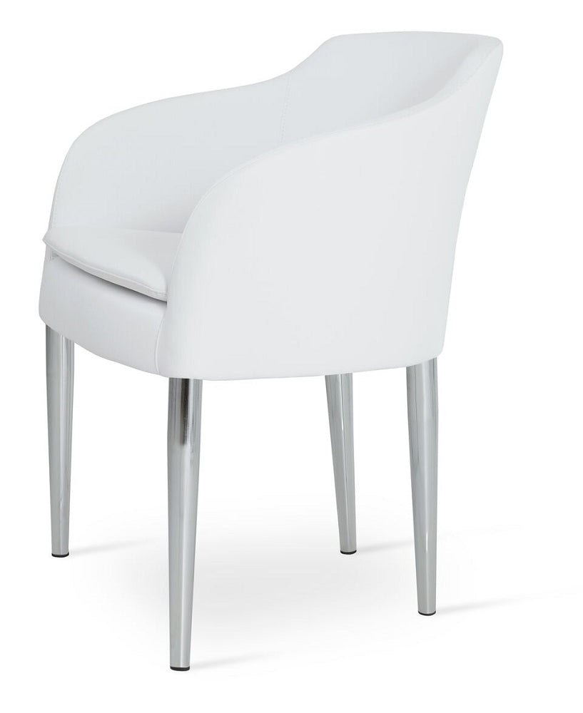 Buca Armchair Metal Base Leather by SohoConcept