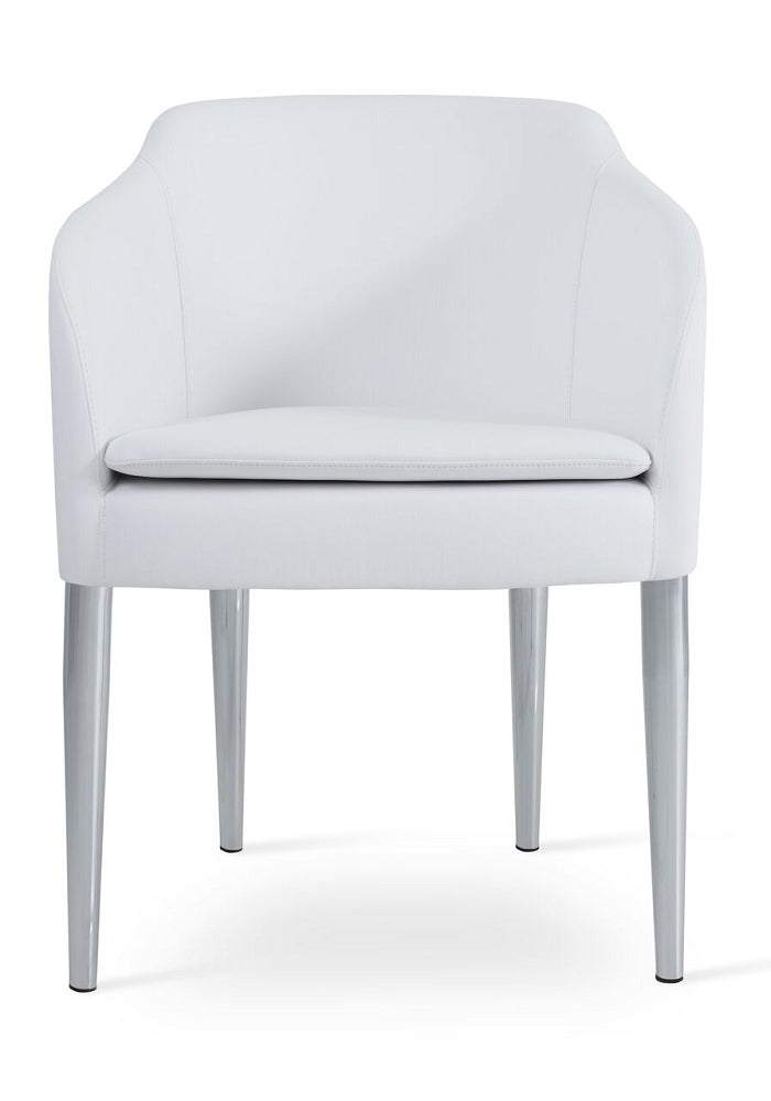 Buca Armchair Metal Base Leather by SohoConcept