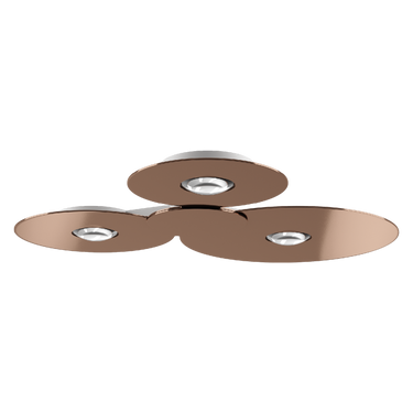 Contemporary chrome Bugia Mega ceiling light with up and down illumination and 5400 lumens output