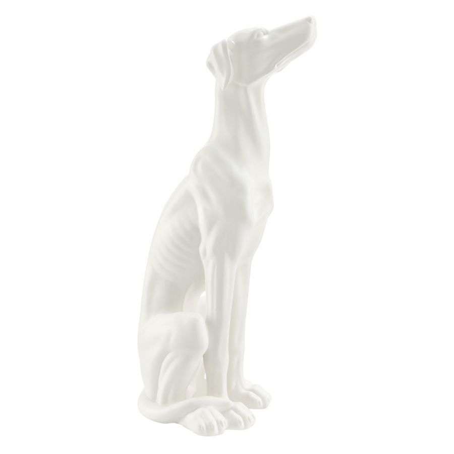 Finesse Decor Greyhound Sculpture - Matte White