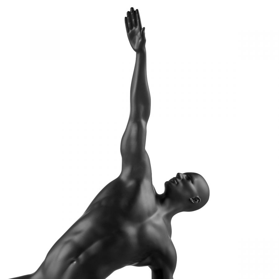 Finesse Decor Invocation Man Sculpture - Matte Black