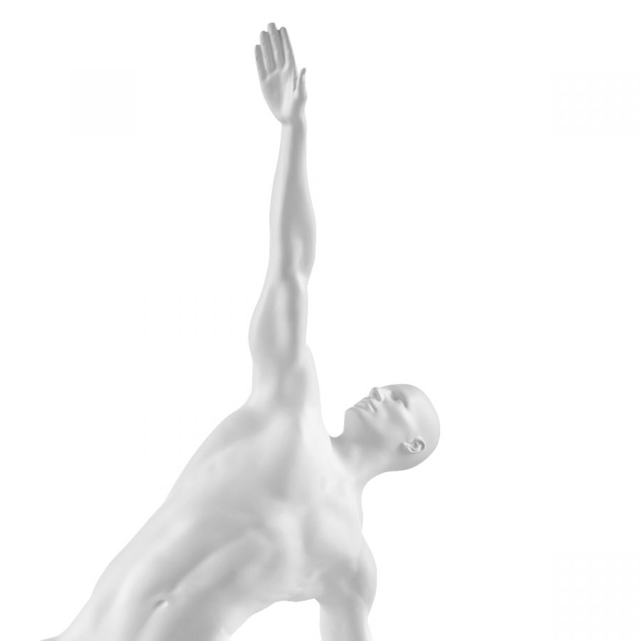 Finesse Decor Invocation Man Sculpture - Matte White