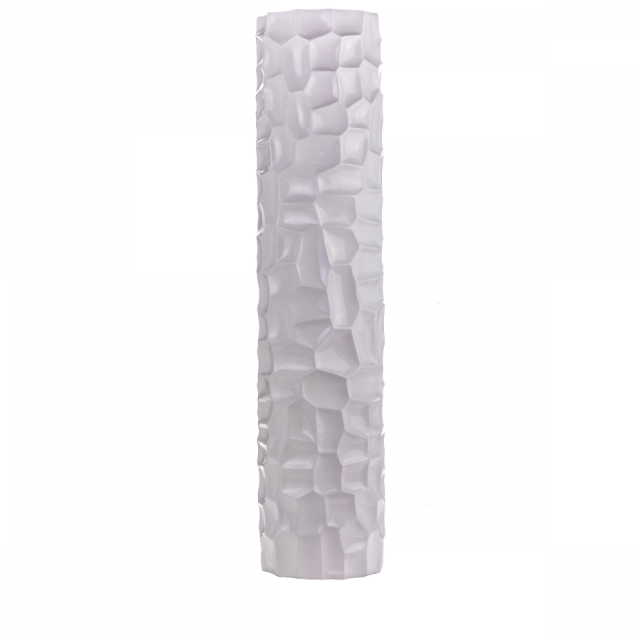 Finesse Decor Textured Honeycomb Vase - White