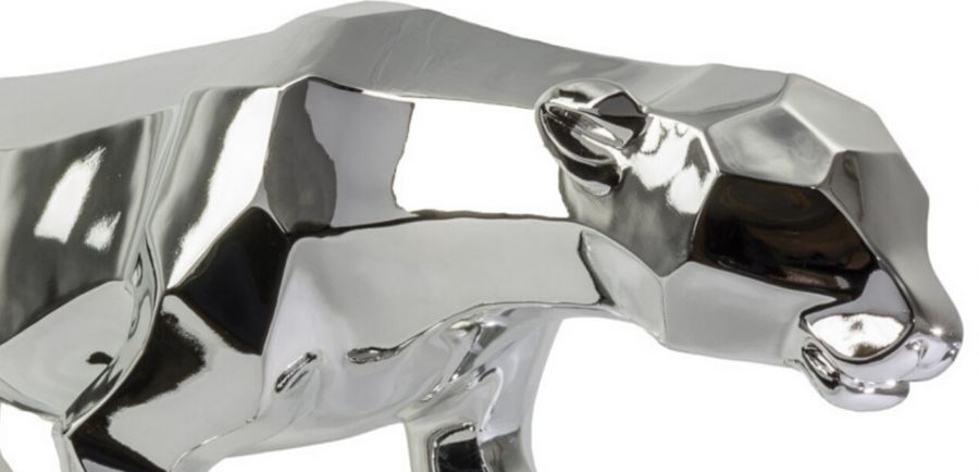Finesse Decor BAO Panther Sculpture - Chrome