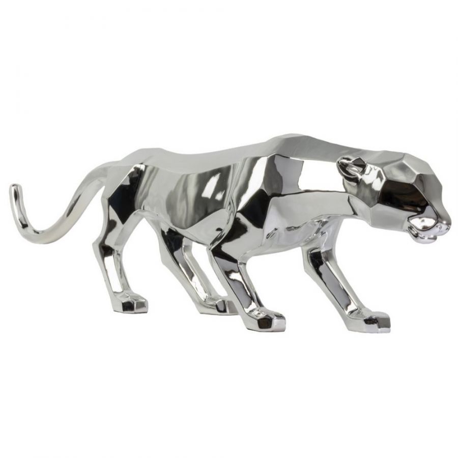 Finesse Decor BAO Panther Sculpture - Chrome