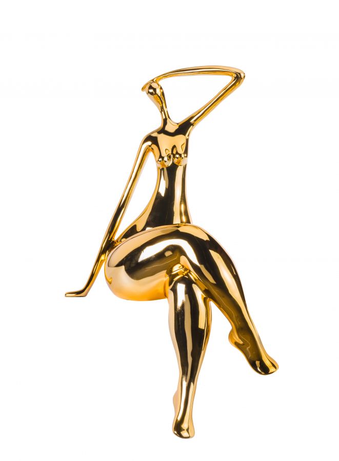 Finesse Decor Isabella Sculpture - Small Gold Plated