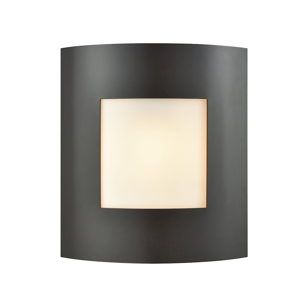 Thomas Lighting Bella Outdoor Wall Sconce Bronze White Glass CE930171