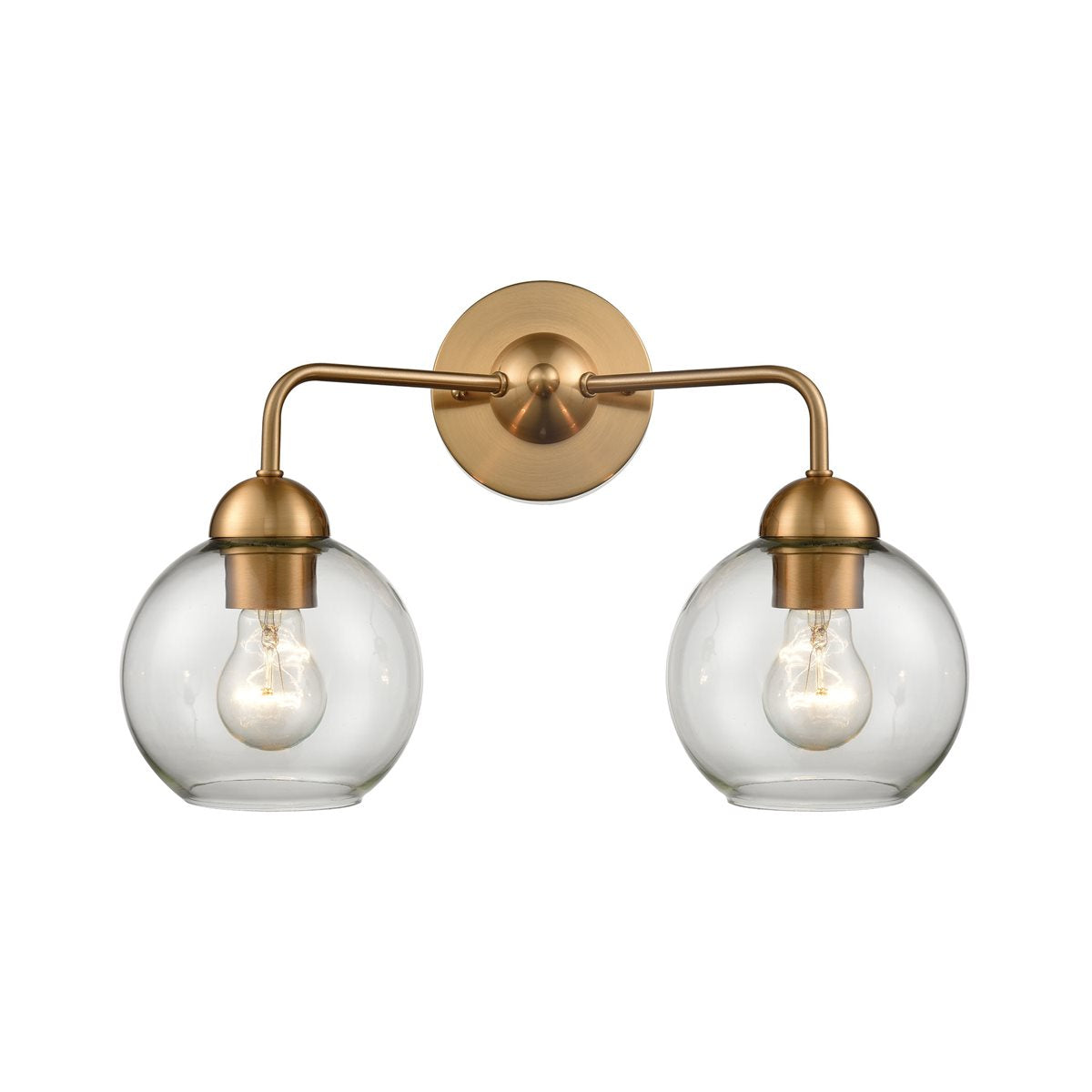 Thomas Lighting Astoria 2-Light Bath Bar Satin Gold CN280215