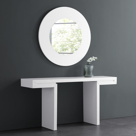 Delaney Console Table White by Whiteline