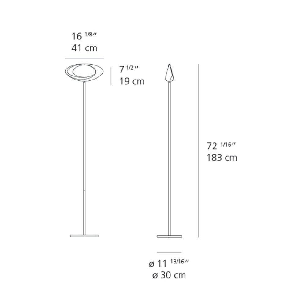 Cabildo Floor | Artemide Floor Lamp Diagram