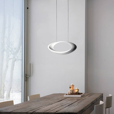 Eric Solé's Artemide Cabildo LED Pendant Illuminating a Kitchen Island