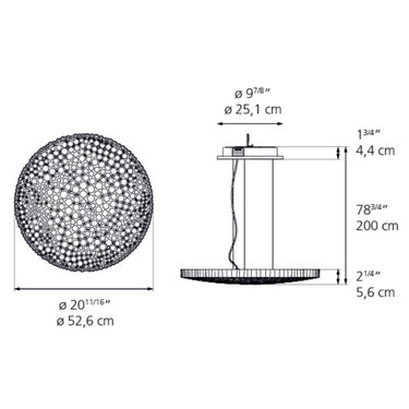 Artemide Calipso Pendant Light Casting Even, Diffused Light in Office Space
