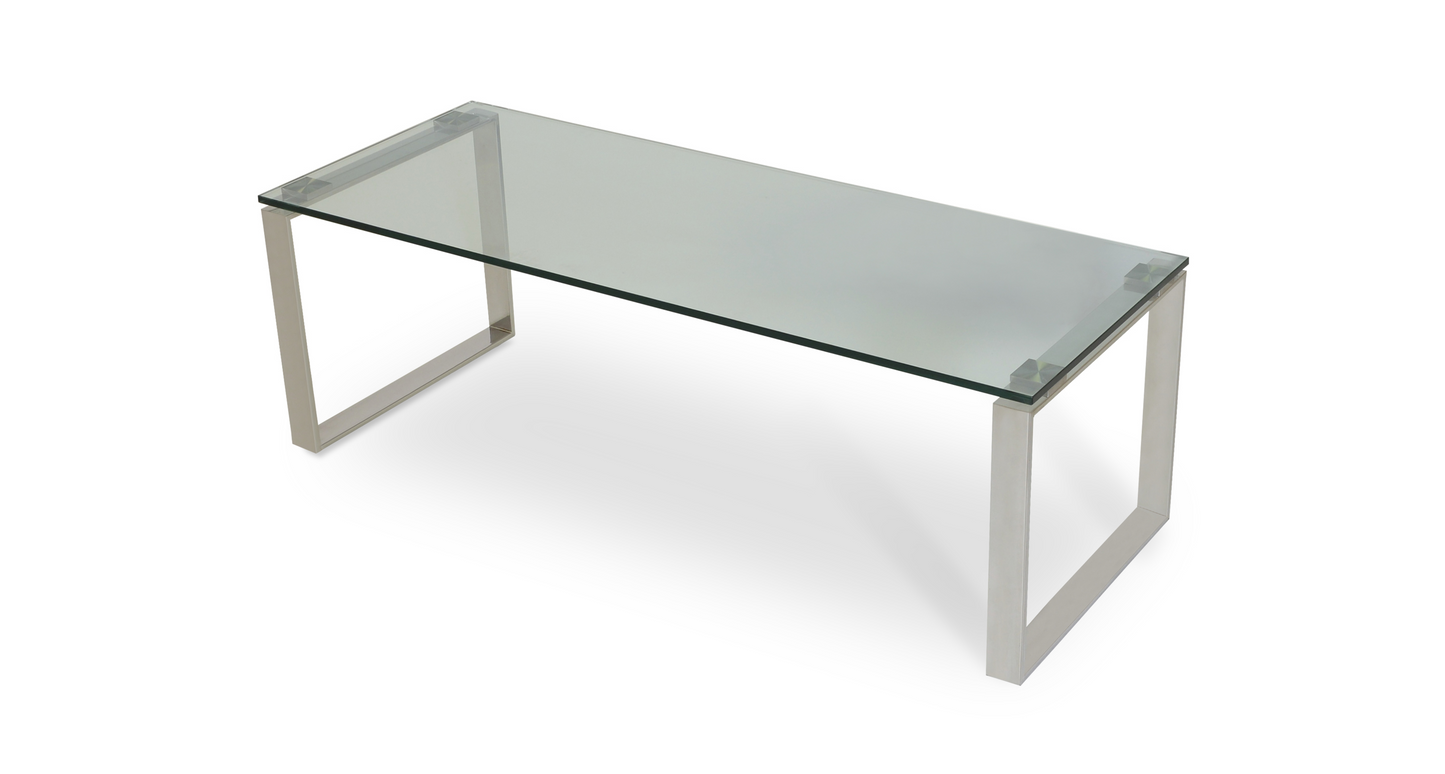 Calvin Glass Top Sofa Table by SohoConcept