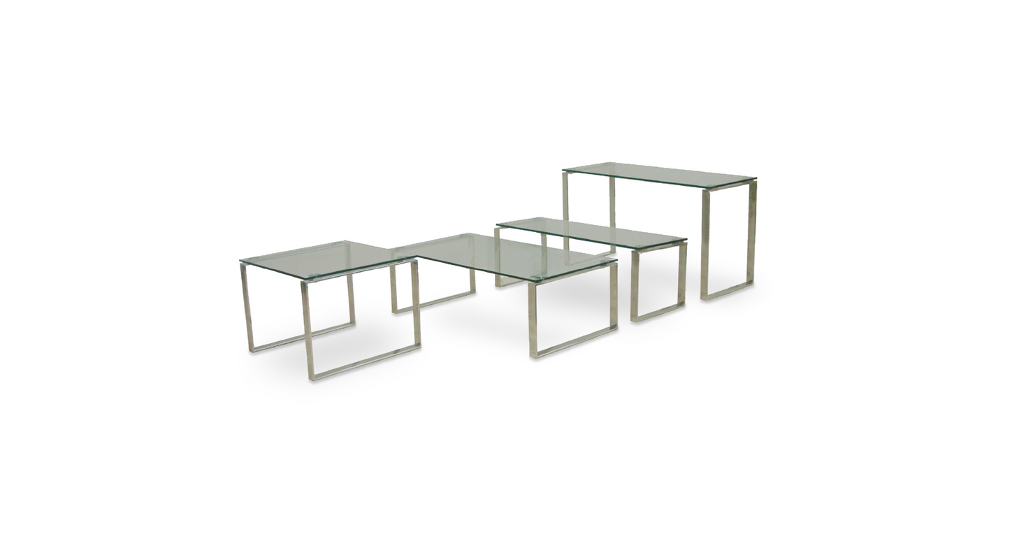 Calvin Glass Top Sofa Table by SohoConcept