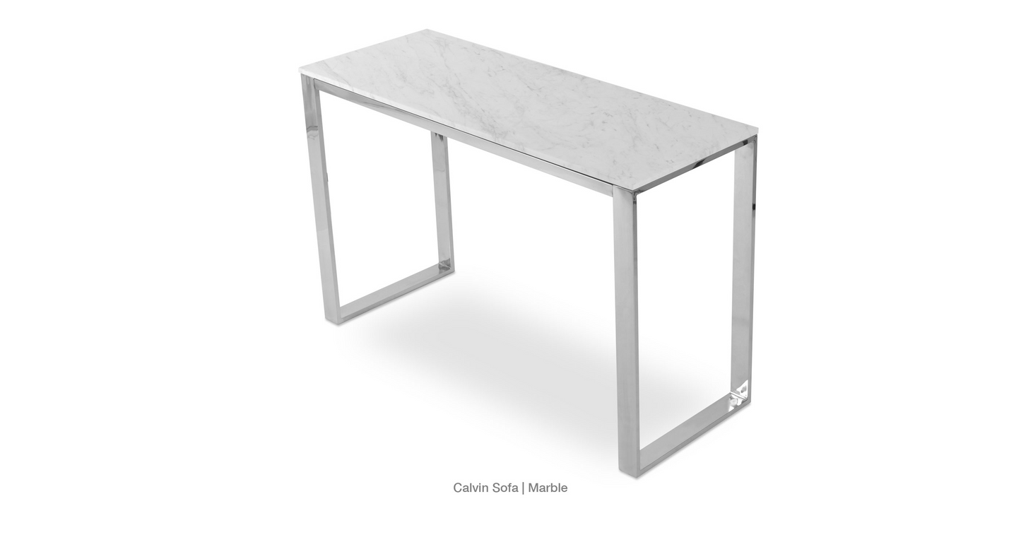 Calvin Marble Console Sofa Table by SohoConcept