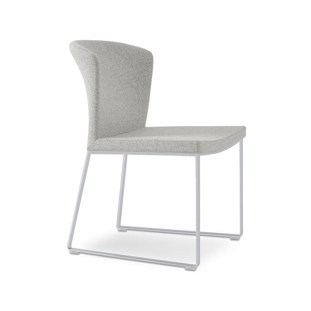 Capri Sled Dining Chair Fabric by SohoConcept