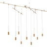 Captra Chandelier by Visual Comfort Tech Lighting in modern living room