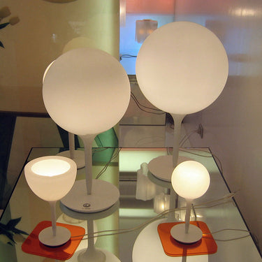 Dimmable Castore Table Lamp with Opal White Glass 