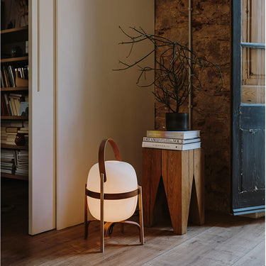 Modern Spanish designer table lamp with warm ambient lighting