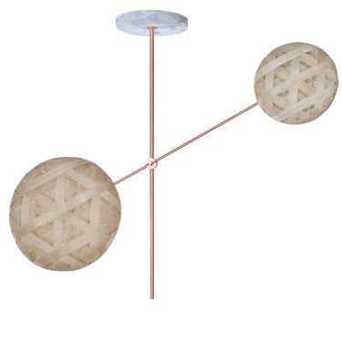Chanpen 2-Light Pendant Structure by Forestier