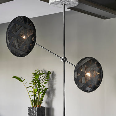 Chanpen 2-Light Pendant Structure by Forestier