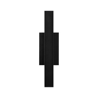 Chara Square 17 LED Outdoor Wall Sconce illuminating outdoor wall