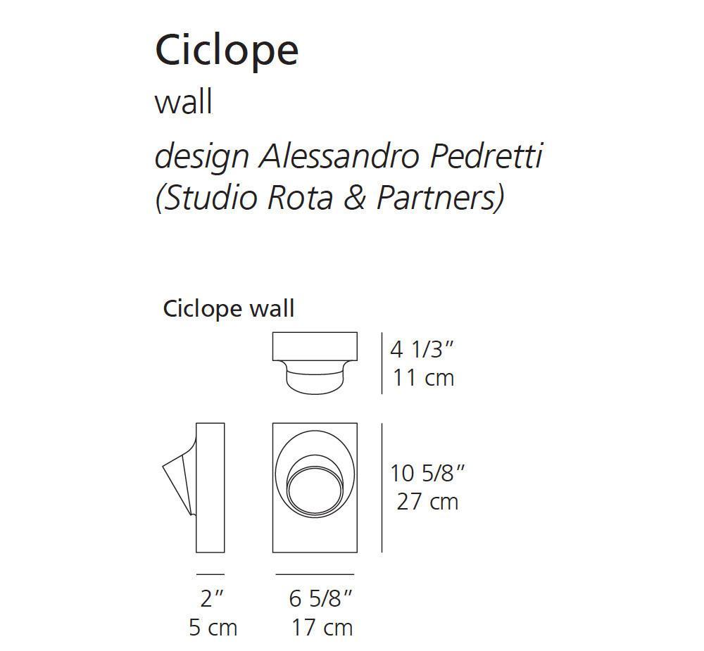 Artemide Ciclope Outdoor Wall Light