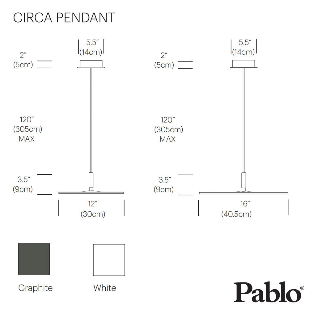 Pablo Design Circa Pendant Light | Pablo Design | LoftModernPablo Circa Pendant | Round Flat LED Ceiling - Loftmodern 8