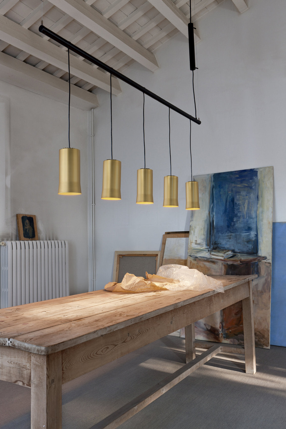 Santa & Cole Cirio Lineal 3 Pendant Light