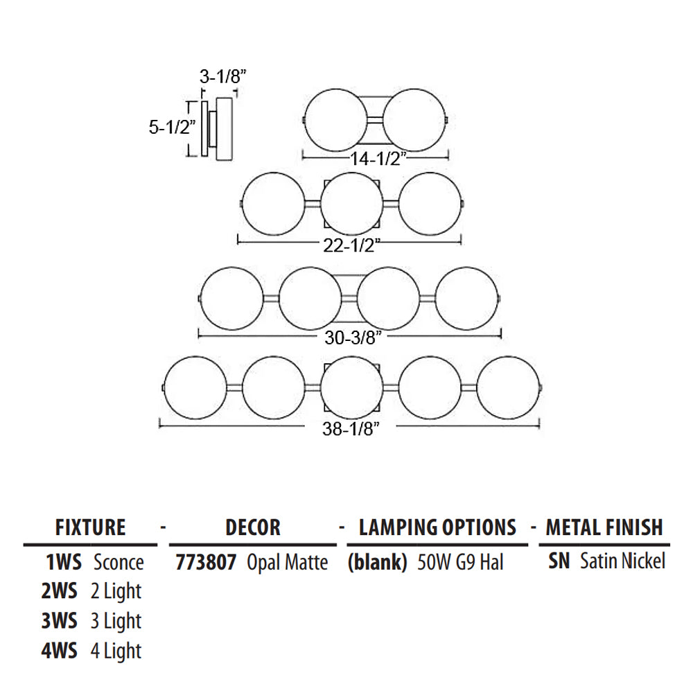 Besa Lighting Ciro 3 Bath Light