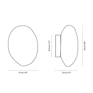 Codol Porcelain Wall Light by Carpyen