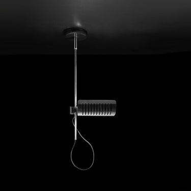 Oluce Colombo ceiling lamp with direct and indirect illumination for office use