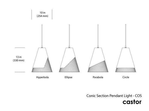 Castor Design Conic Section Pendant Light