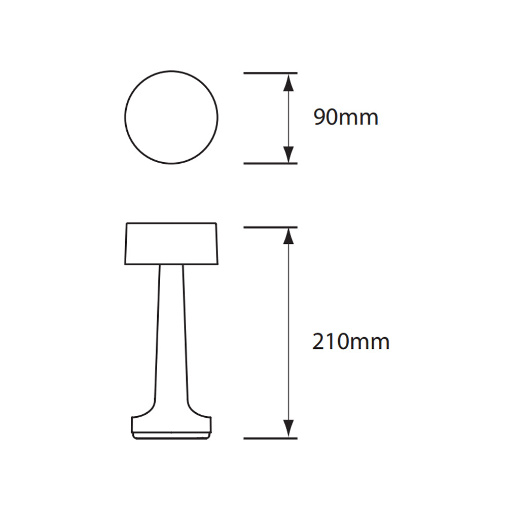 Cooee 2C Cordless Table Lamp by Neoz