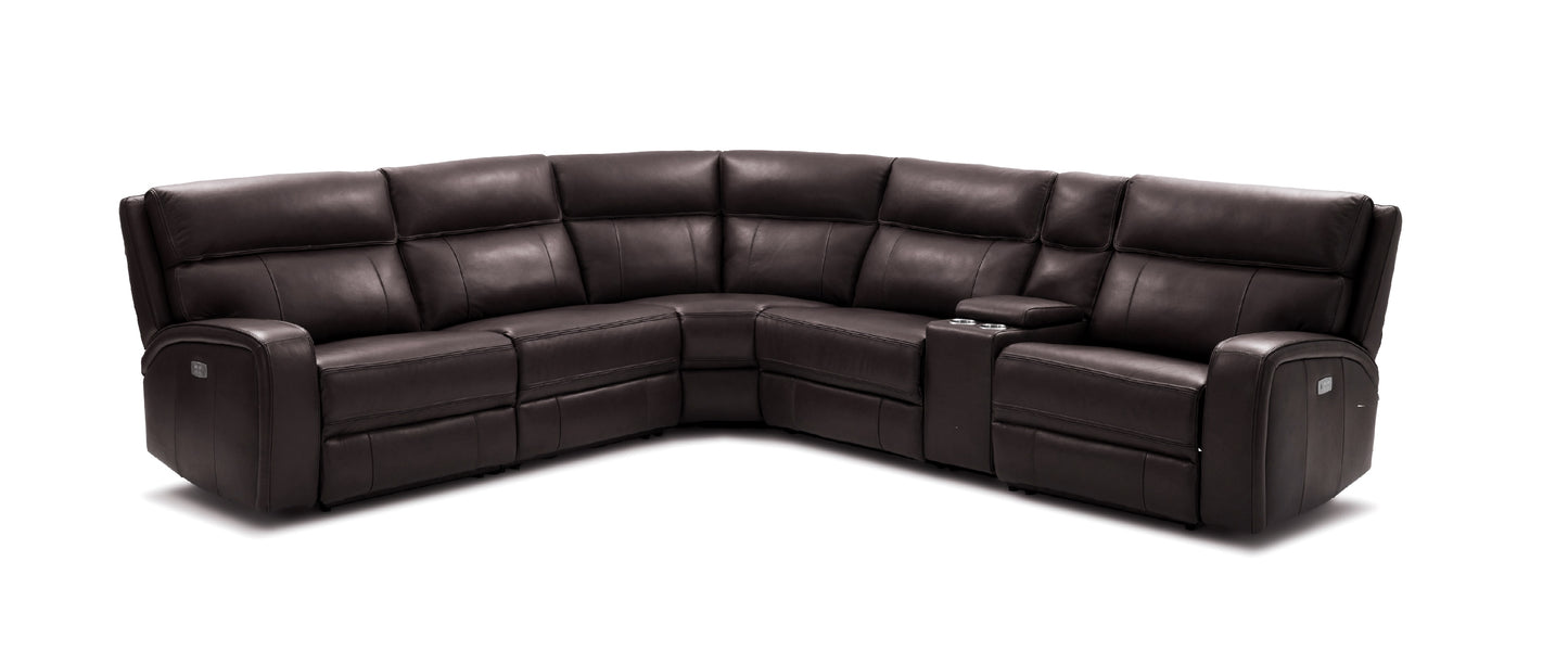 Cozy Motion Sectional Sofa Chocolate by JM